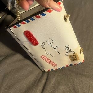 Never Worn Red White and Blue Mail Purse It’s Designed to Give a Piece Of Mail